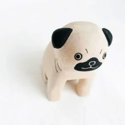Pole Pole Wooden Animal Pug