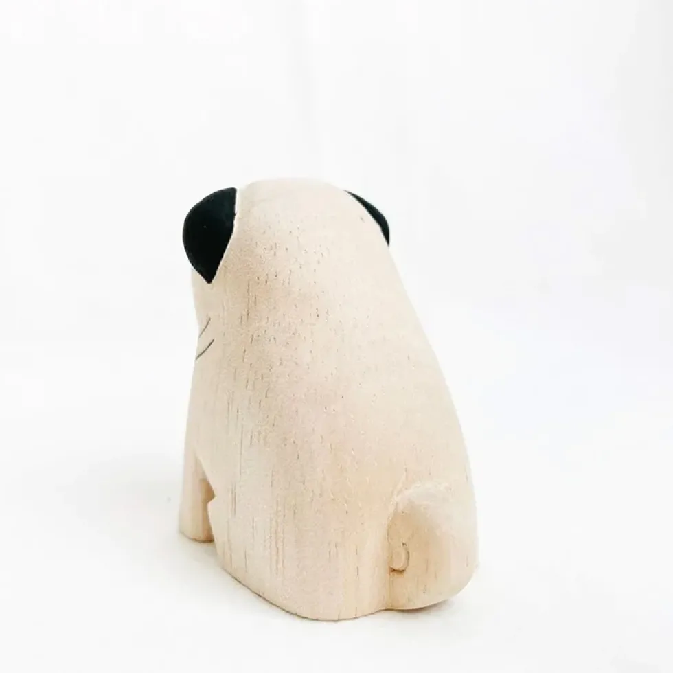 Pole Pole Wooden Animal Pug