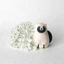 Pole Pole Wooden Animal Racoon