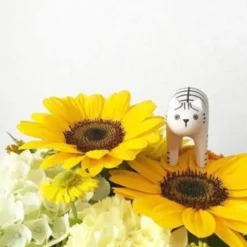 Pole Pole Wooden Animal Tiger Cat