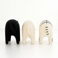 Pole Pole Wooden Animal Tiger Cat