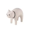 Pole Pole Wooden Animal White Cat
