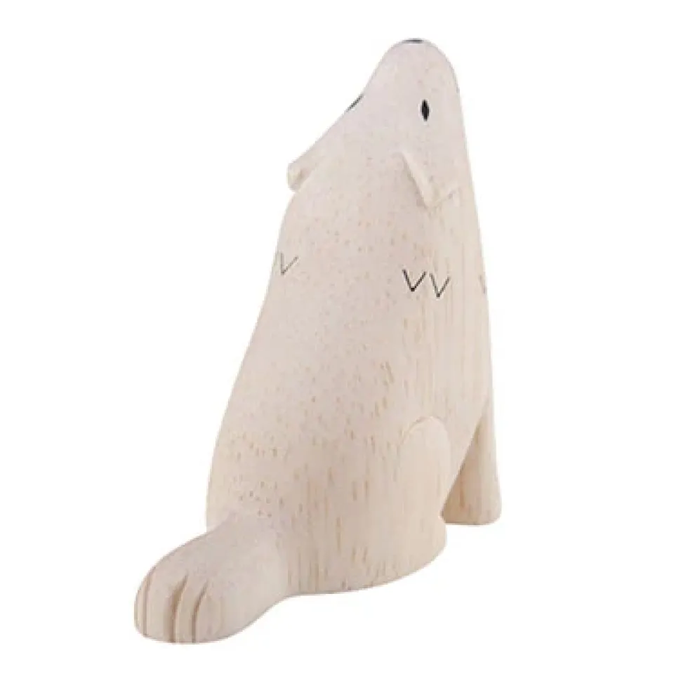 Pole Pole Wooden Animal Wolf