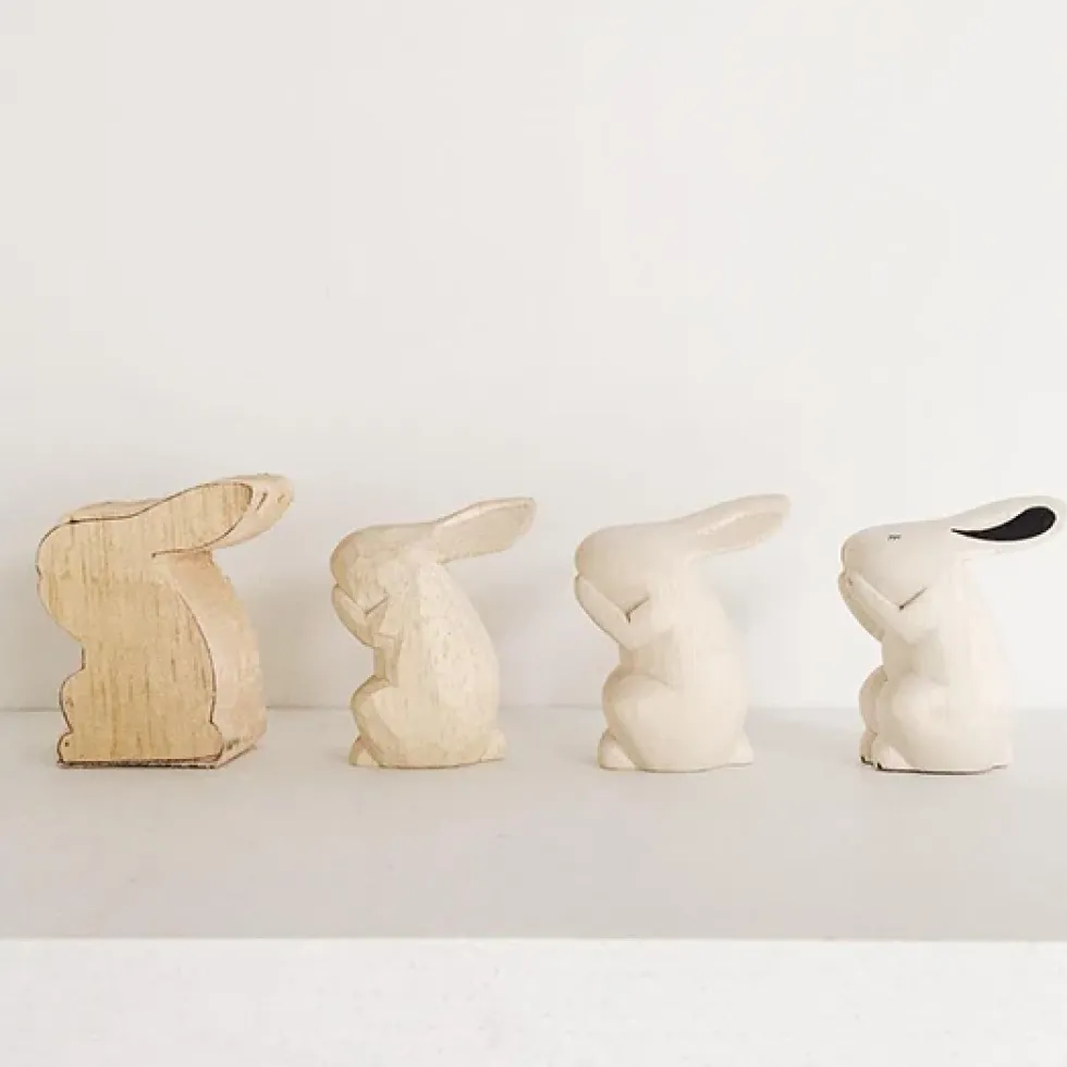 Pole Pole Wooden Animal Wolf