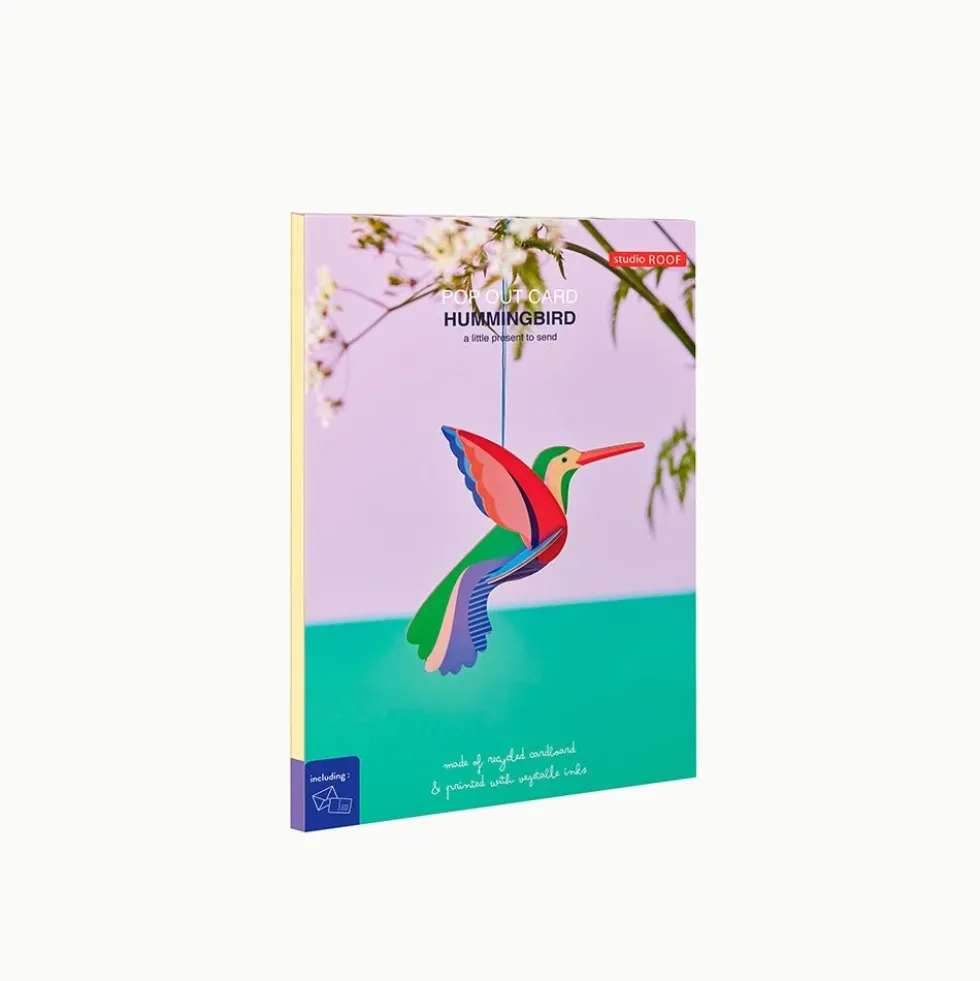 Pop Out Cards Hummingbird