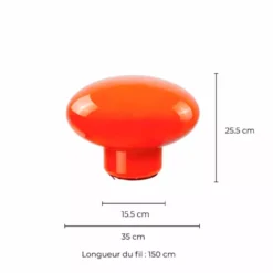 Pop Ovalie XXL Table Lamp - Orange