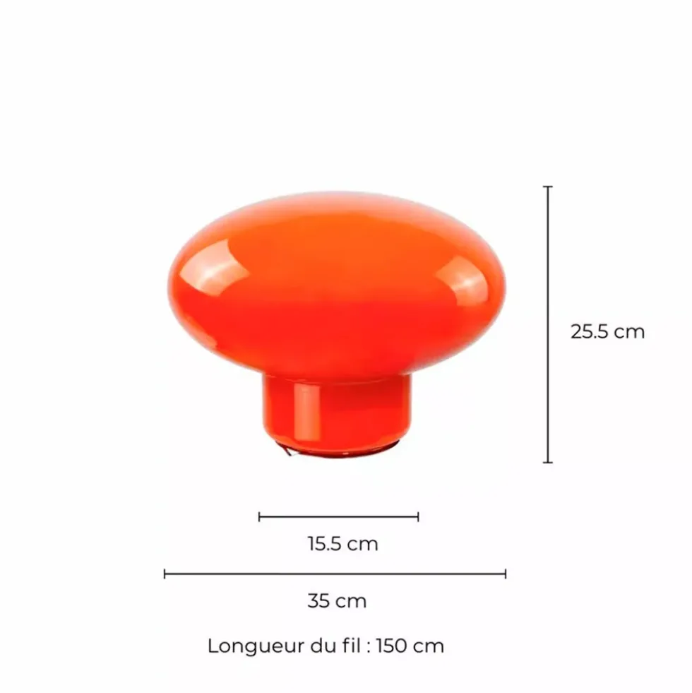 Pop Ovalie XXL Table Lamp - Orange