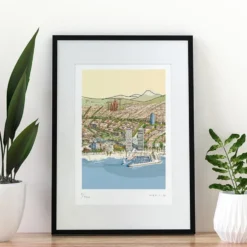 Postal de Barcelona Fine Art Print