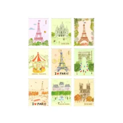 Poststamp Stickers L'après-midi // Paris