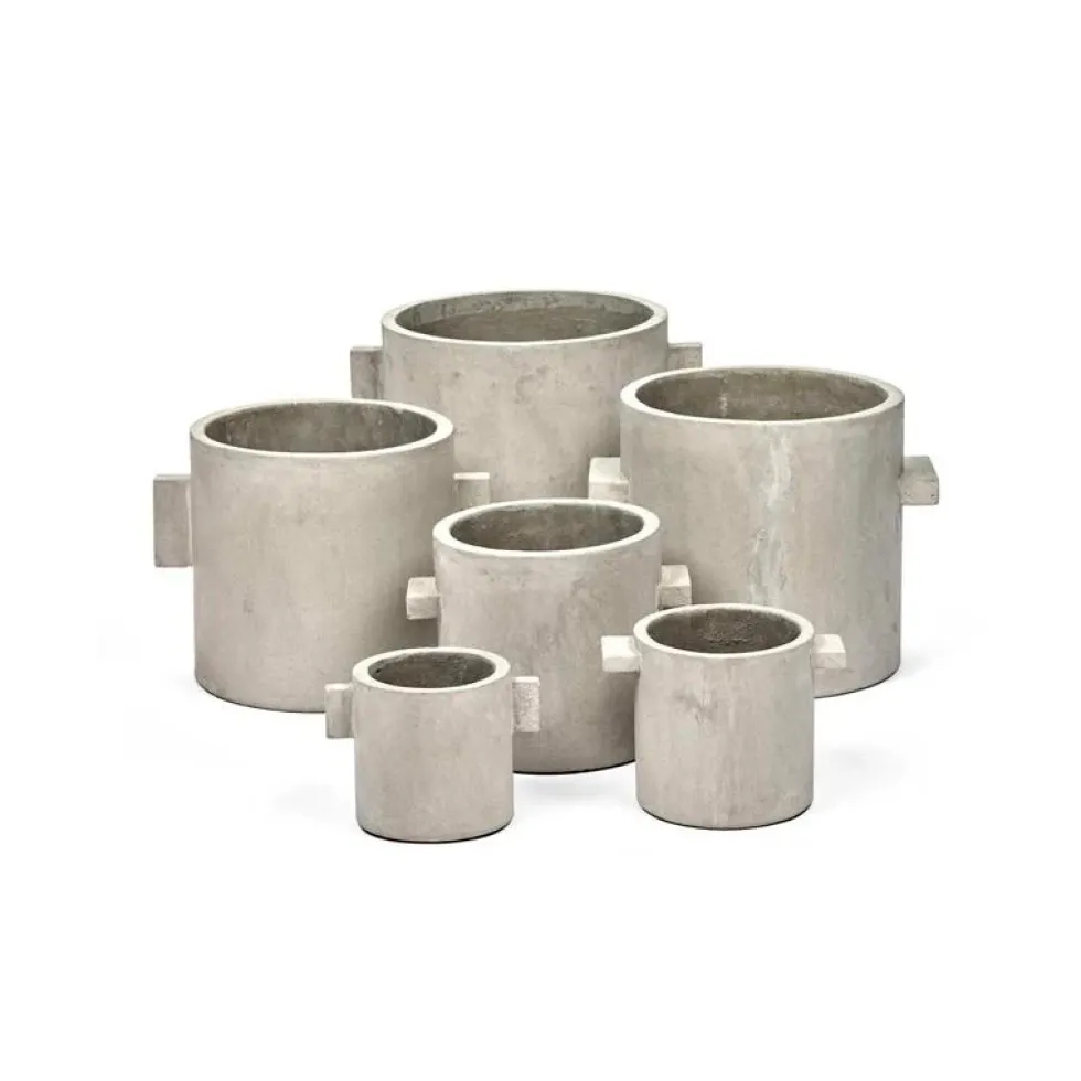 Pot Concrete Rond Naturel XL 25x25