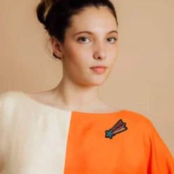 Rainbow Shooting Star Embroidered Brooch