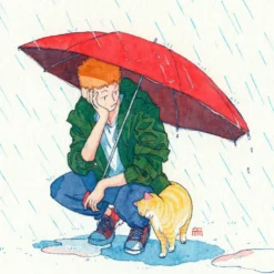 Rainy Day Giclée Print 22x22