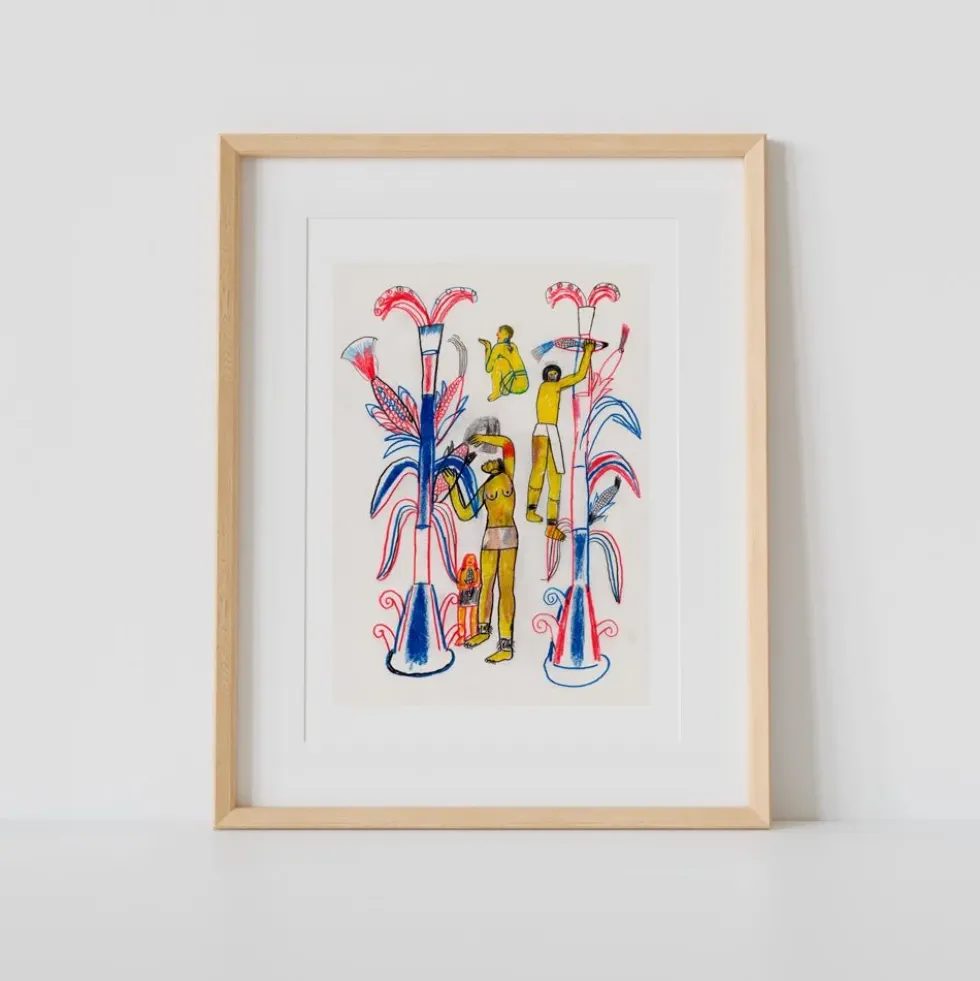 Recolección del Maíz Giclée Print