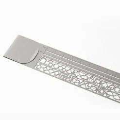 Regla Clip Plateado