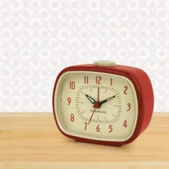 Retro Alarm Clock Red