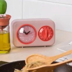 Retro Kitchen Timer - Pink