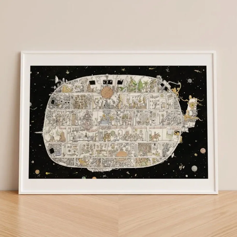 Rocket Giclée Print A4