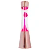 Rose Gold Lava Lamp with Clear Liquid and Magenta Lava