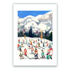 Südtirol Ski Season Giclée Print