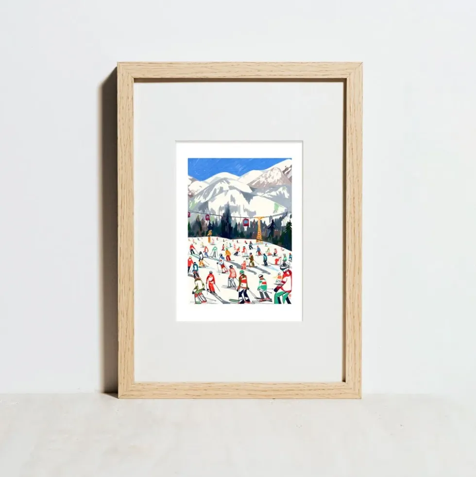Südtirol Ski Season Giclée Print