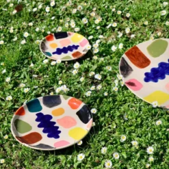 Side Plate Ceramic Mottle