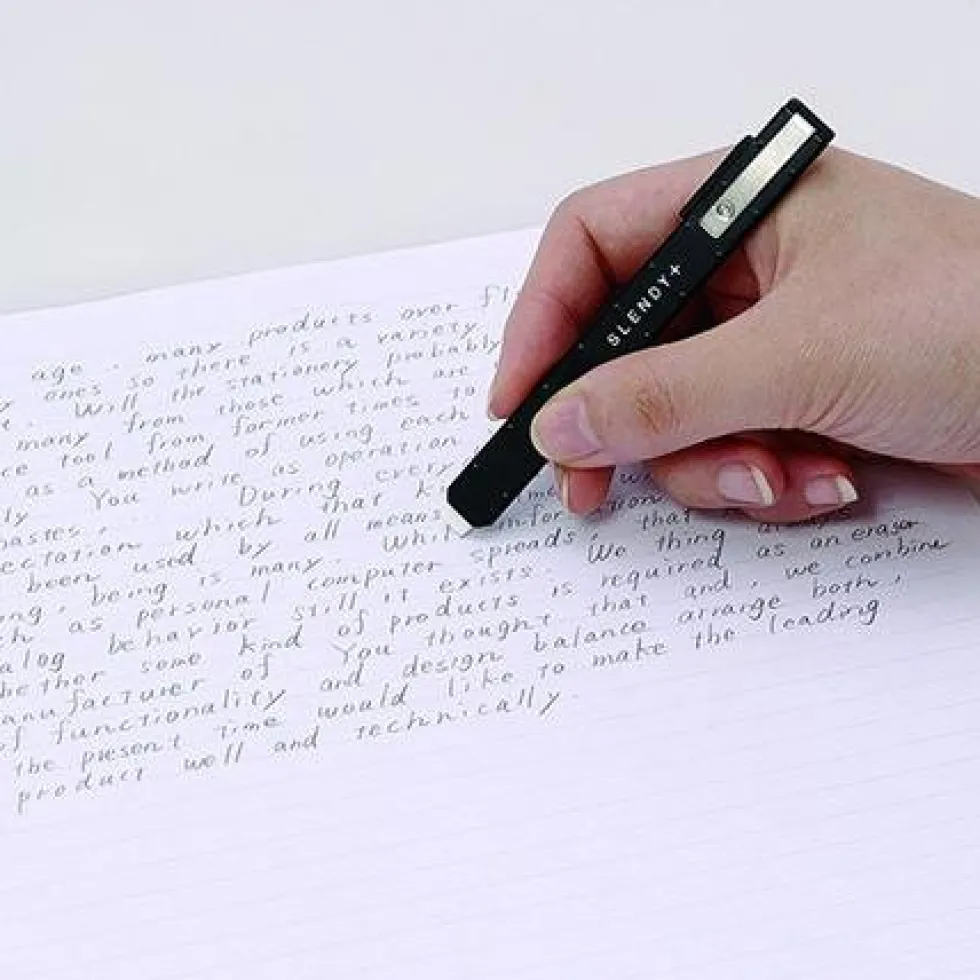 Slendy+ Thin Steel Eraser Holder Black
