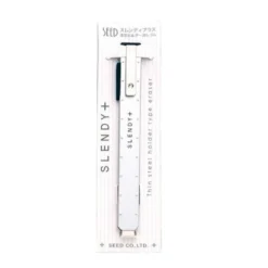 Slendy Thin Steel Eraser Holder Silver