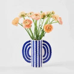 Small Butterfly Vase Blue