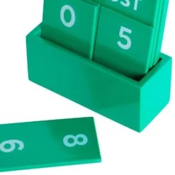 Small Full Color Glossy Green Perpetual Calendar