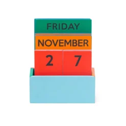 Small Rainbow Wooden Calendar
