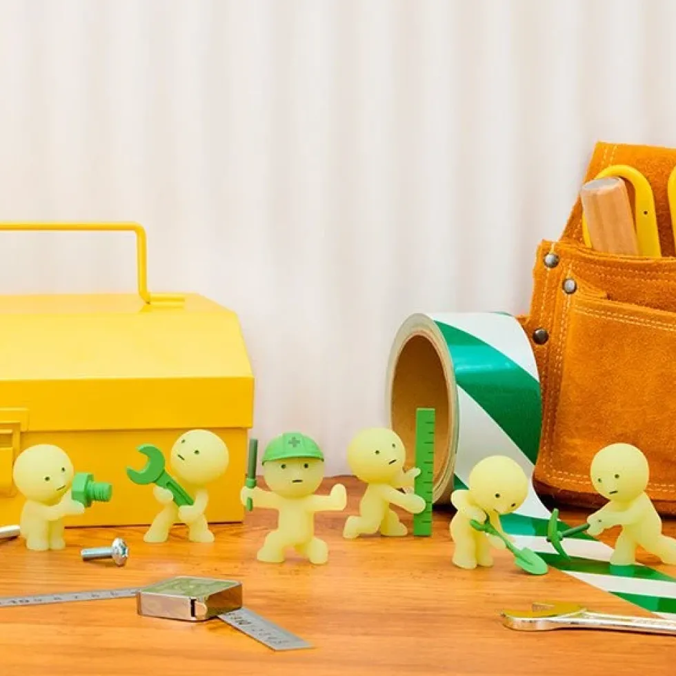 Smiski Glow in the Dark Construction Series