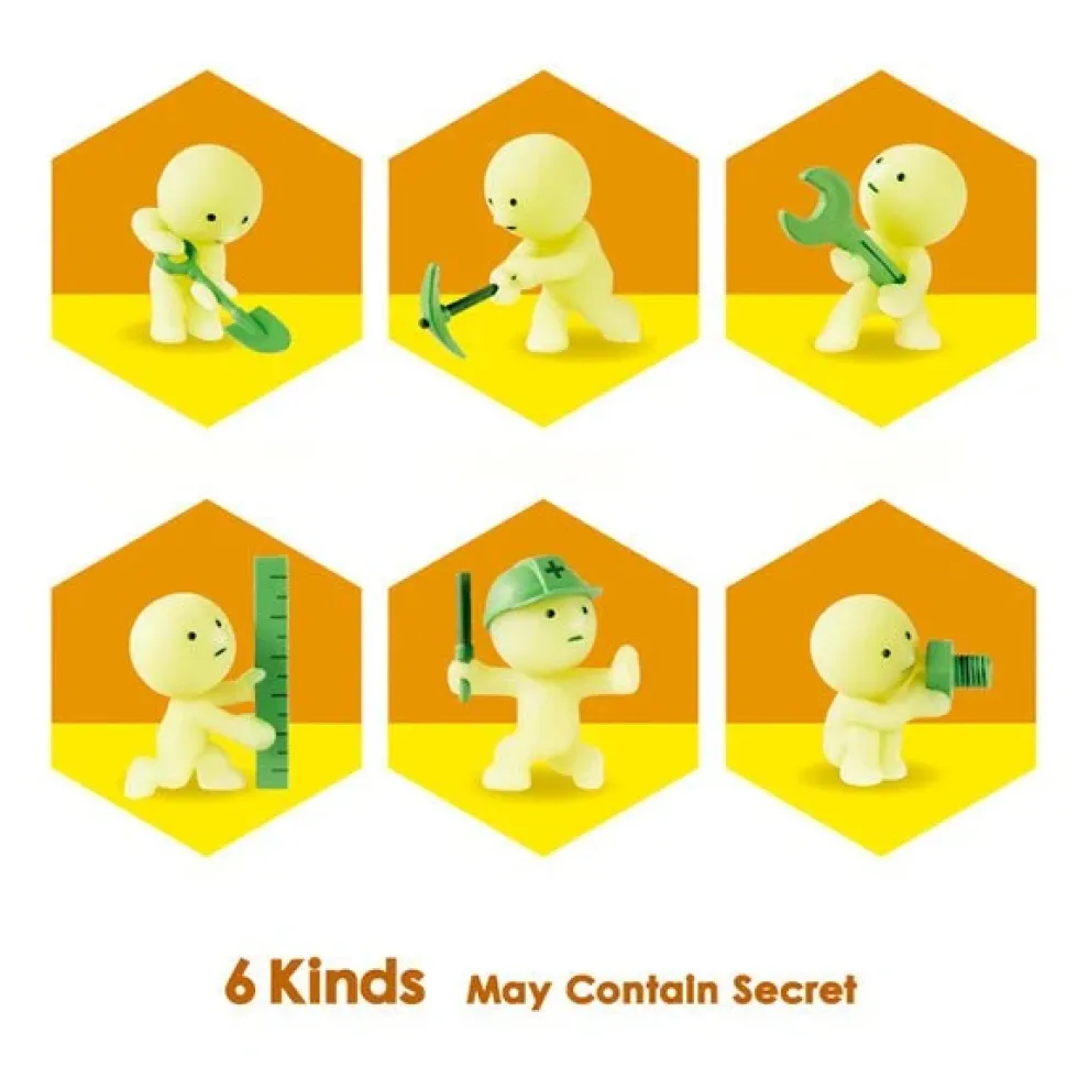 Smiski Glow in the Dark Construction Series
