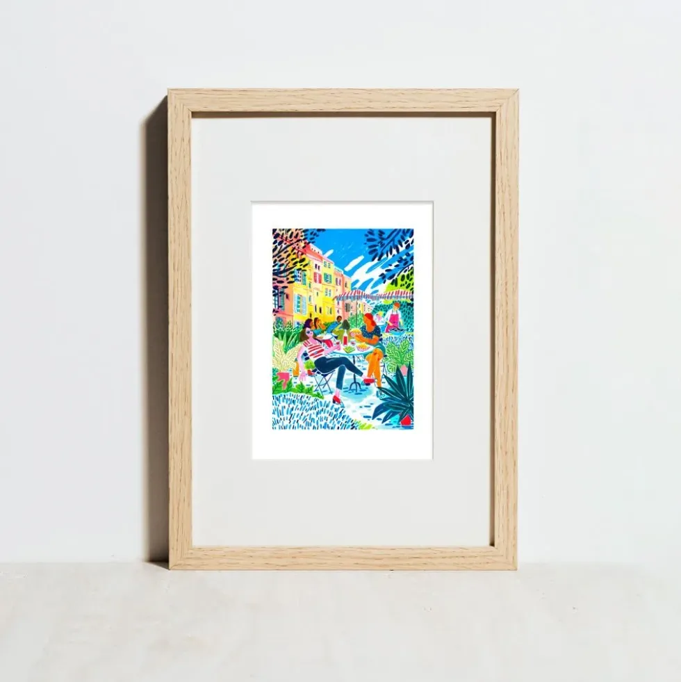 Soleil en Terrasse Giclée Print A5
