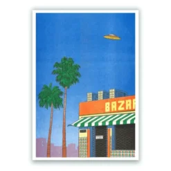 Spain at 3 pm - Simon Bailly Risograph A3
