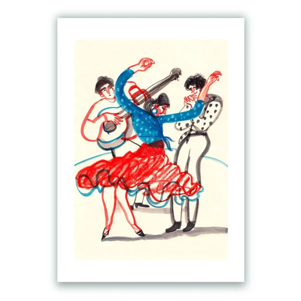 Spanish Flamenco - Cuadro Flamenco Giclée Print
