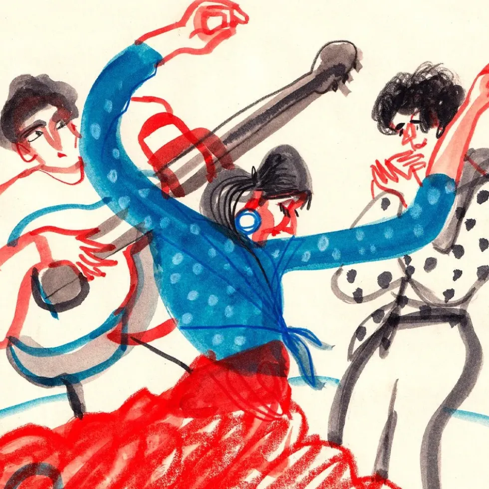 Spanish Flamenco - Cuadro Flamenco Giclée Print