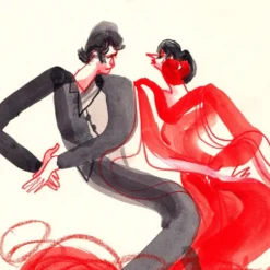 Spanish Flamenco - Pareja Roja Giclée Print