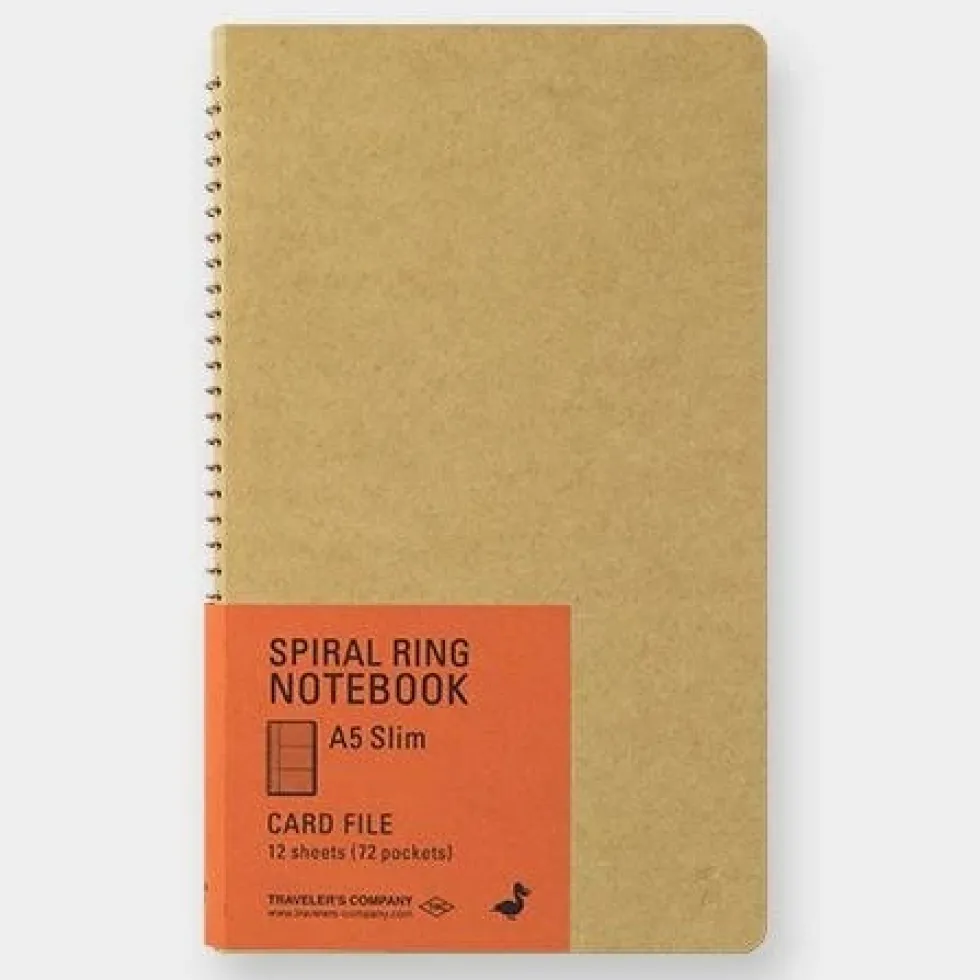 Spiral Ring Notebook A5 Slim Card File