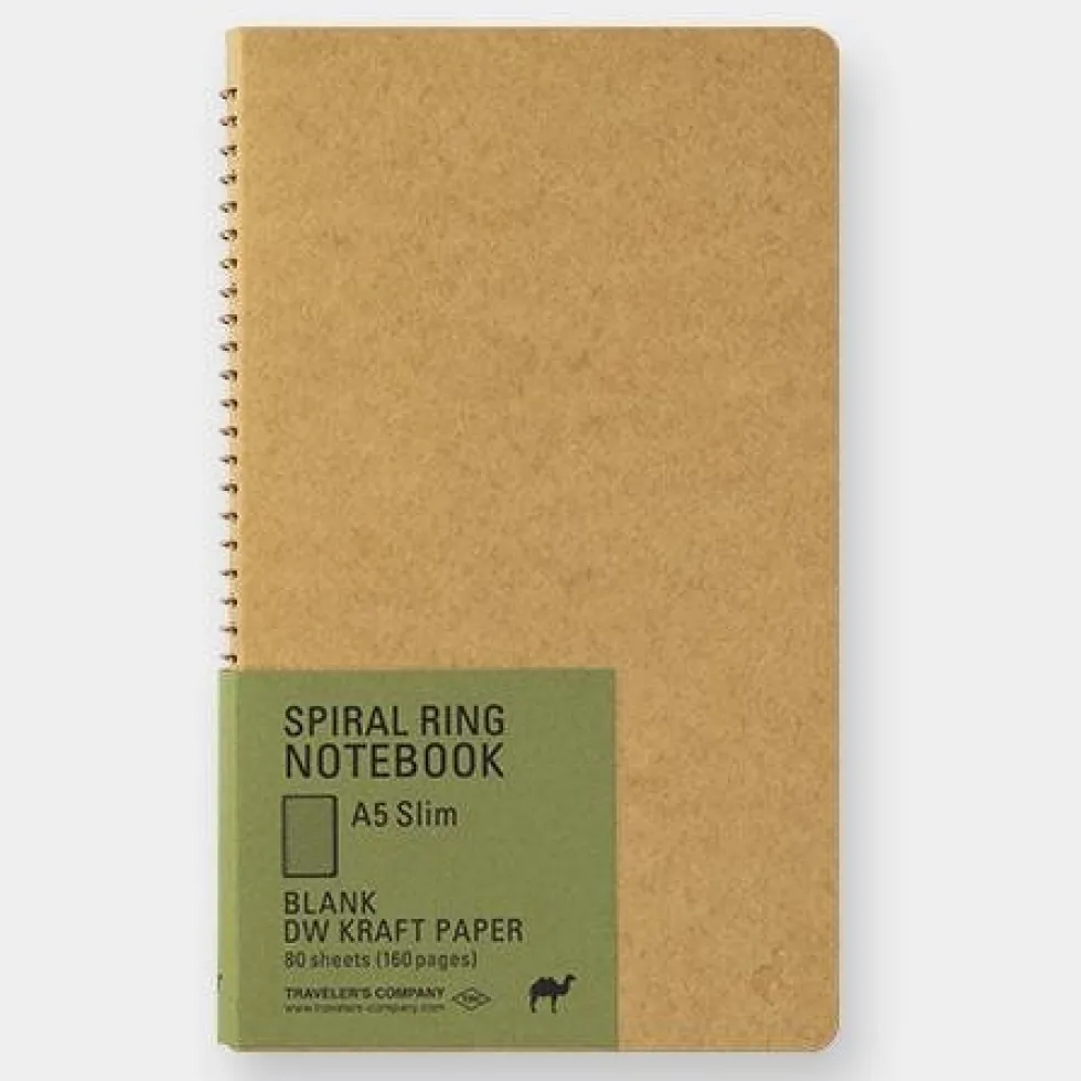 Spiral Ring Notebook A5 Slim DW Kraft