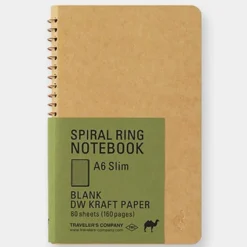 Spiral Ring Notebook A6 Slim DW Kraft Paper