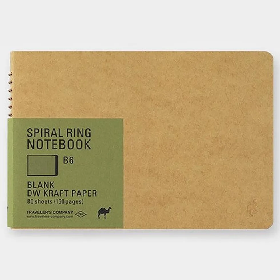 Spiral Ring Notebook B6 DW Kraft