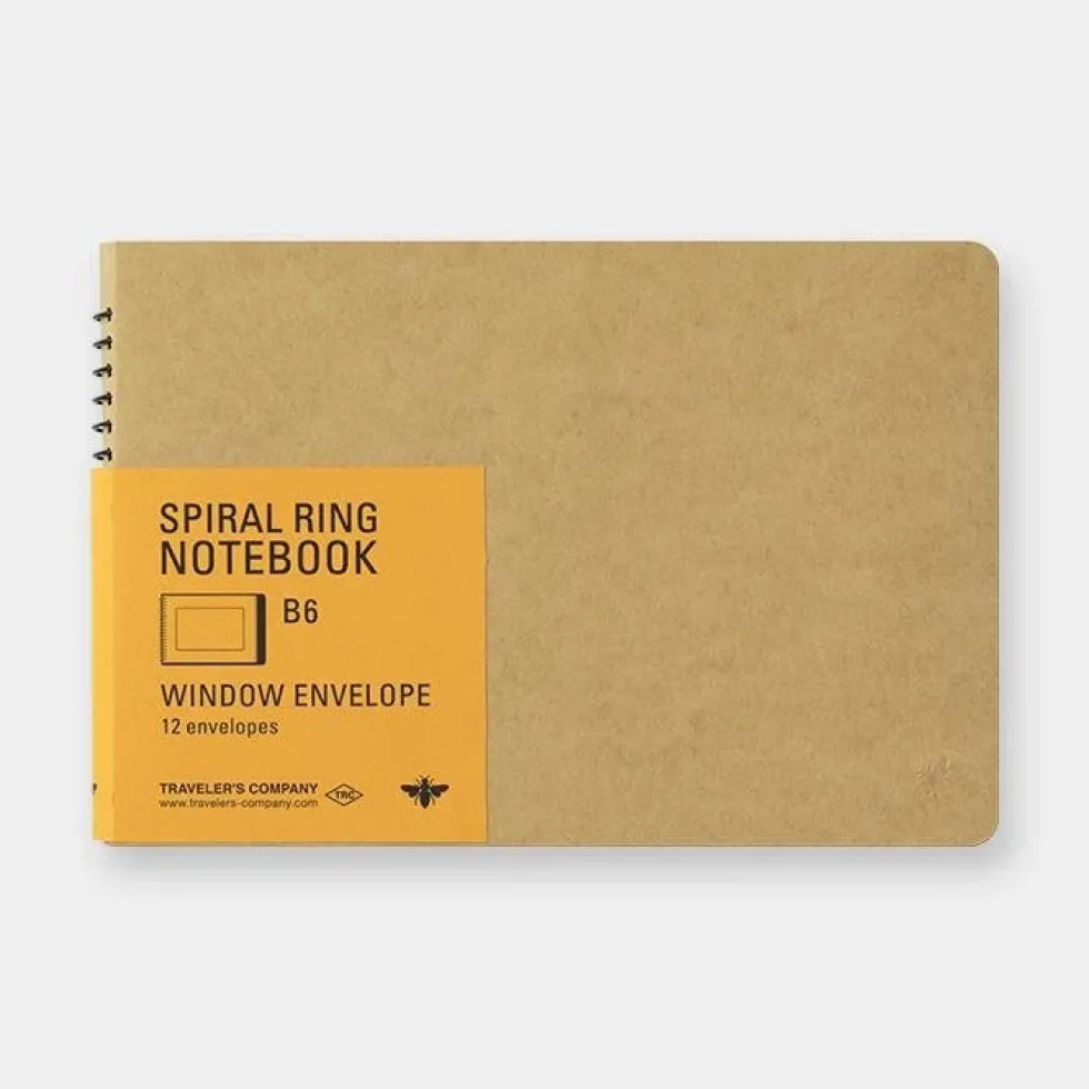 Spiral Ring Notebook B6 Window Envelope