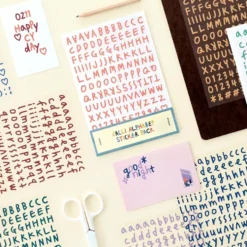 Sticker Calli Alphabet (set of 10)