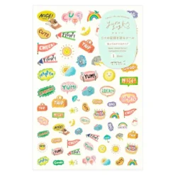 Stickers Yuru Log Sticker 1 Sheet Feeling