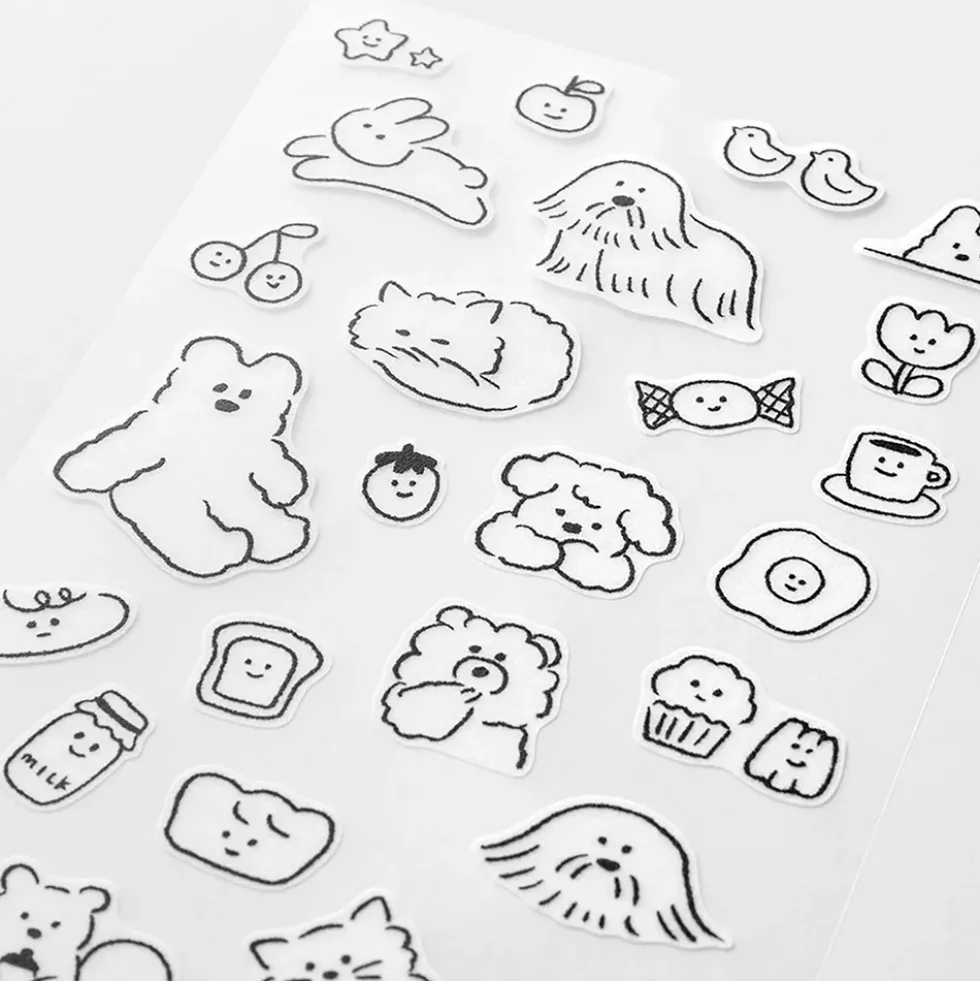 Sticker 2644 Two Sheets Cute Motif