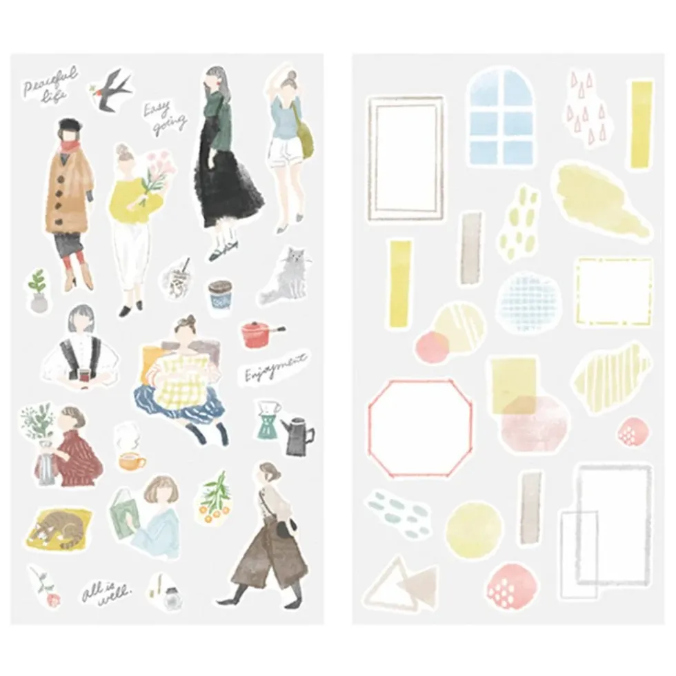 Sticker 2637 Two Sheets Fashion