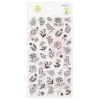 Sticker 2642 Two Sheets Monotone Flower