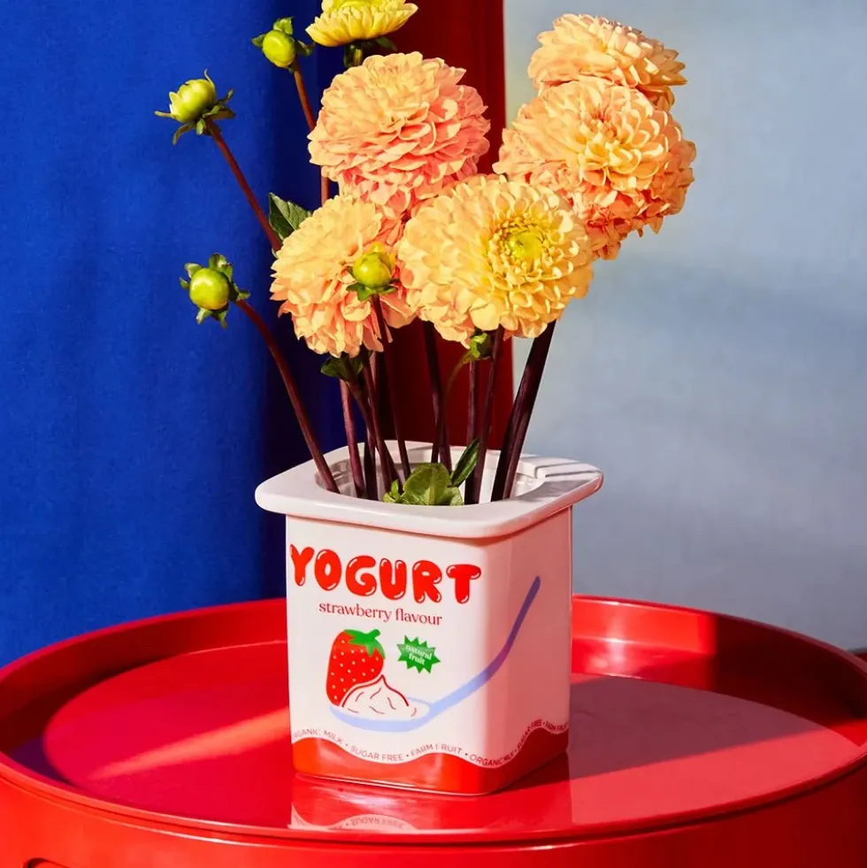 Strawberry Yogurt Vase