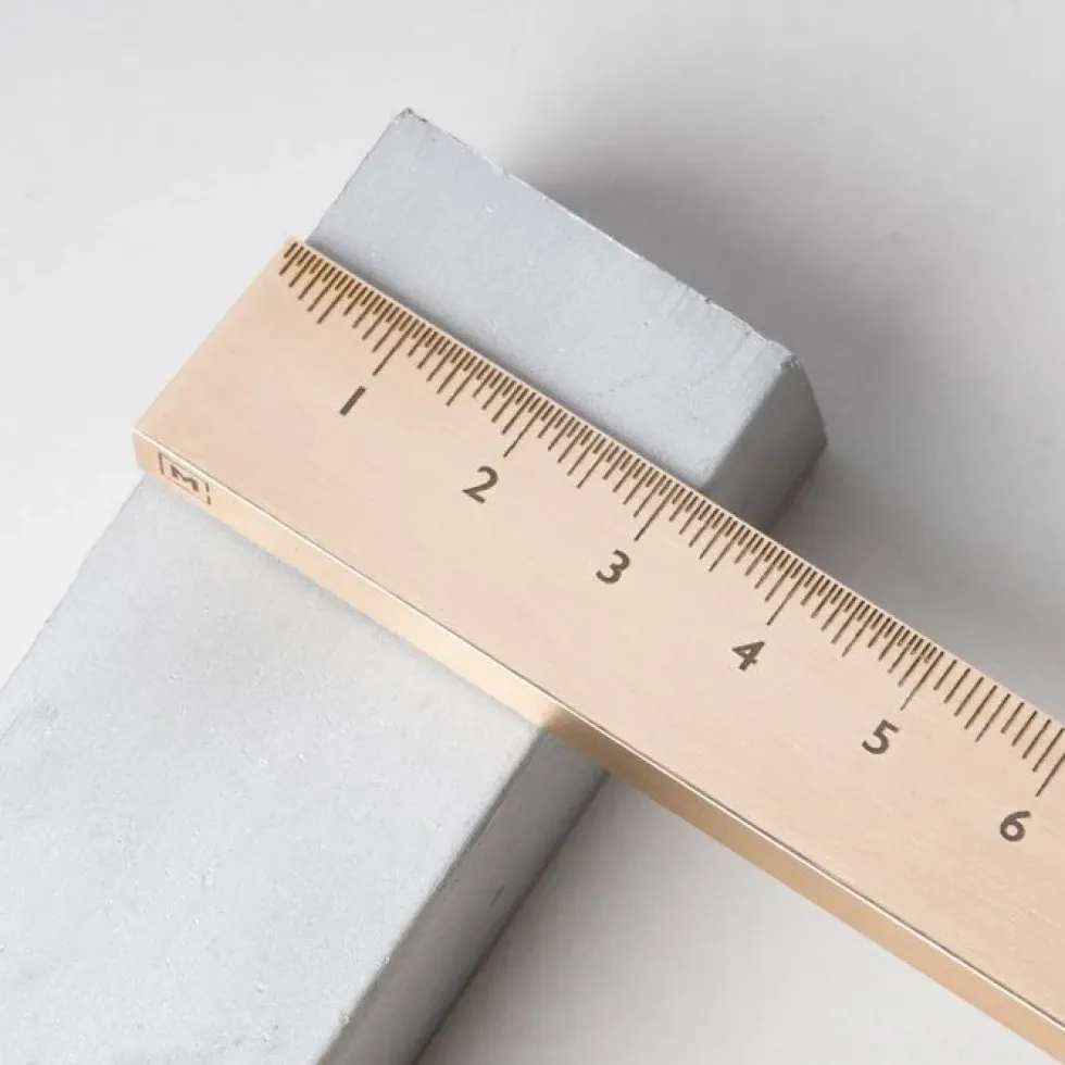 Stria Brass Folding Ruler