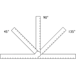 Stria Brass Folding Ruler